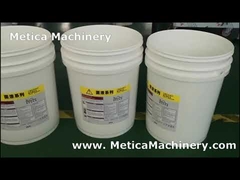 Máy dán nhãn thùng tròn tự động cho thùng sơn