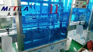 Máy dán nhãn đóng nắp nước trái cây tự động