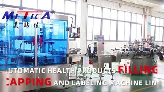Máy dán nhãn đóng nắp xi-rô tự động cho chất lỏng có độ nhớt cao