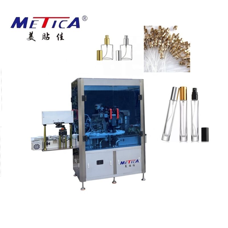 Mức nhập cảnh Đường dây dán nhãn tự động điền chai nước hoa 1200-1800BPH 2 đầu điền duy nhất