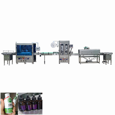 Máy đóng chai và dán nhãn chất lỏng bằng miệng Máy chiết rót chai thủy tinh 0,6-0,8Mpa