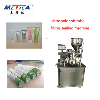 1500bph Máy làm đầy và niêm phong ống mềm siêu âm bán tự động Bao bì bằng gỗ