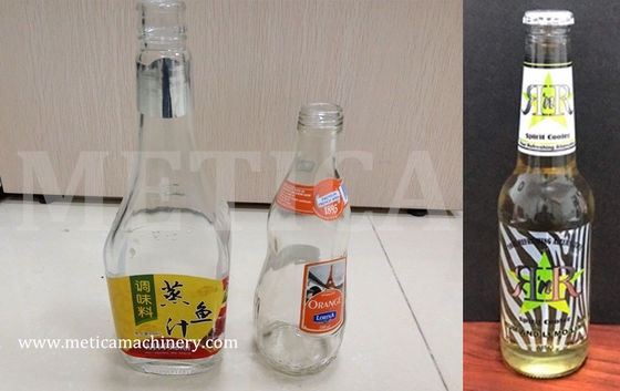 Máy dán nhãn tự động cổ chai tự động Độ chính xác cho các nhãn khác nhau