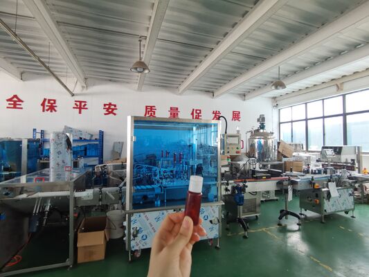 Đường dây điền nắp và dán nhãn chuối nước uống đơn khối tự động