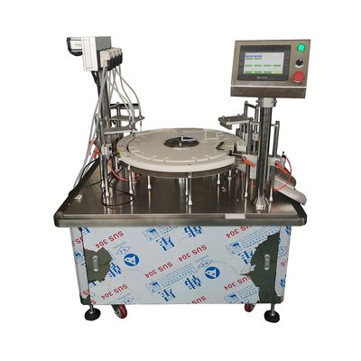 Máy chiết rót và đóng nắp đơn khối tùy chỉnh của METICA Bán tự động
