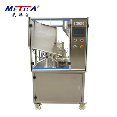 Máy chiết rót và niêm phong ống nhôm PLC với nguồn cung cấp khí 0,6MPa