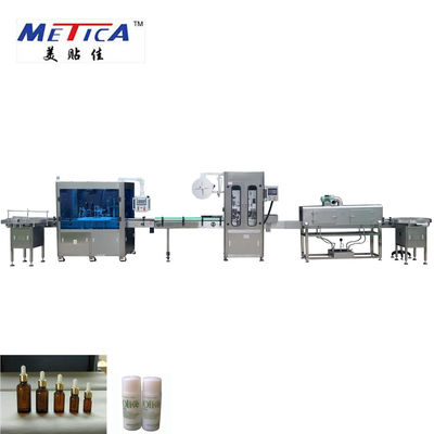 Máy đóng chai và dán nhãn dầu METICA CBD Máy chiết rót chai thủy tinh 0,6-0,8Mpa