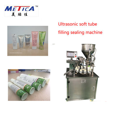 Máy làm đầy ống nhựa 25BPM 1kw cho kem dưỡng da và kem dưỡng da tay
