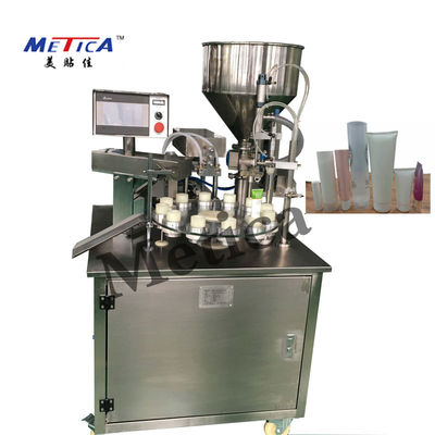 Máy chiết rót và niêm phong kem đánh răng bán tự động 25BPM Thể tích phễu 40L