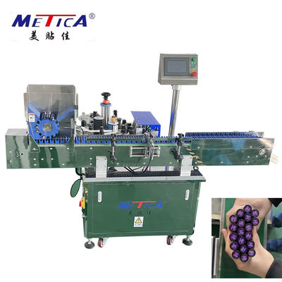Máy dán nhãn chai tròn tự động SS, Máy dán nhãn nhãn dán dưới đáy son môi