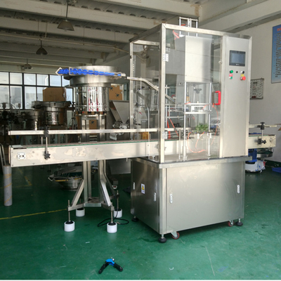 Máy đóng nắp chai dầu ăn được 80mm Máy đóng nắp trục vít tuyến tính 1000bph