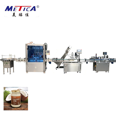 Máy chiết rót dầu dừa 1000BPH chạy bằng khí nén 2kw