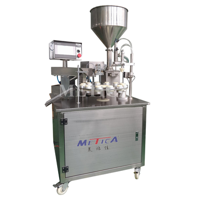 Màn hình cảm ứng Máy chiết rót và niêm phong ống phễu 40L 1000bph
