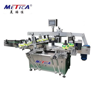 Máy dán nhãn chai thủy tinh tự động Miếng dán mặt cổ